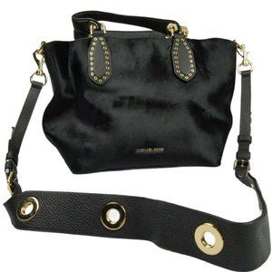Michael Kors Womens Brooklyn Md Hair Calf Grab Bag